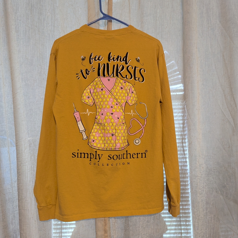 100. Simply Southern Yellow Long Sleeve Tee